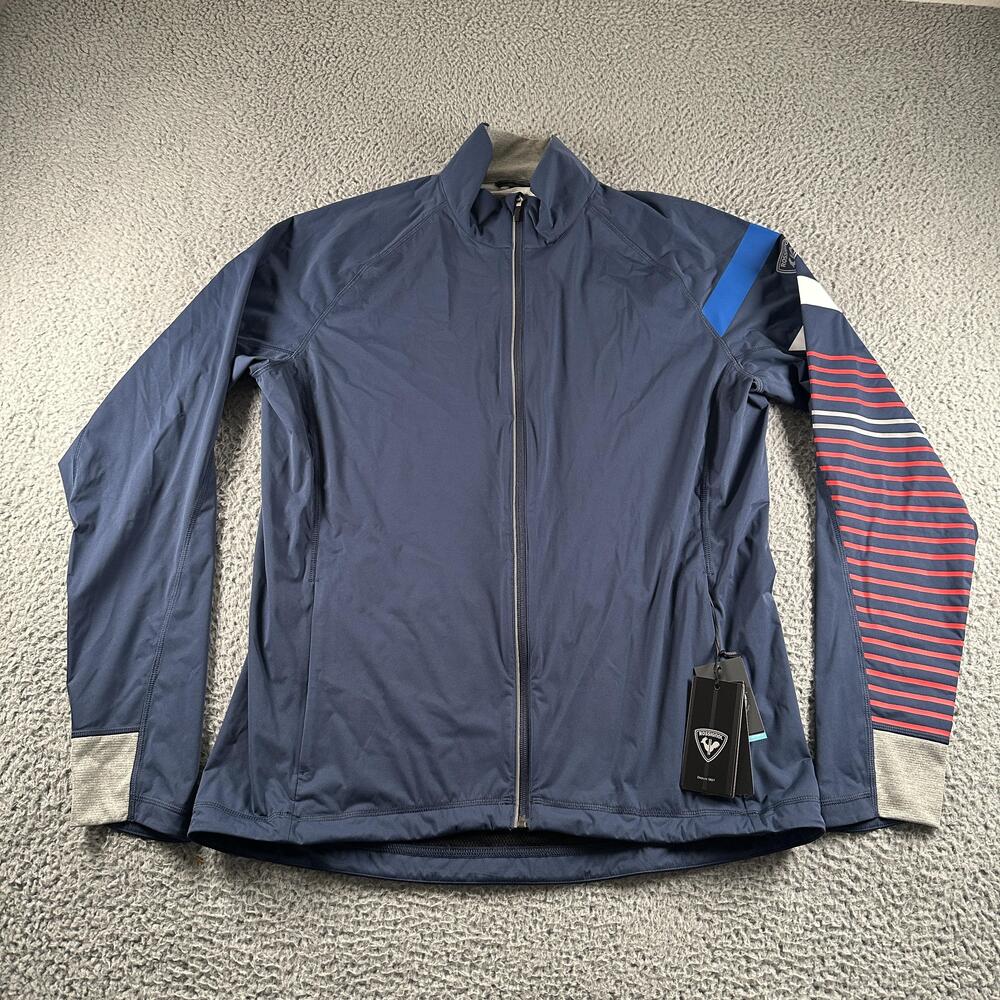 Rossignol Poursuite Softshell Jacket Mens 2XL Dark Navy Full Zip Ski Windbreaker